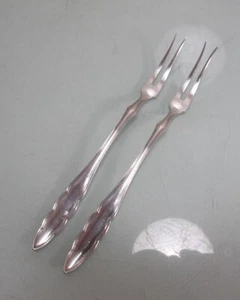 2 x Tenedor para embutidos Tenedor de carne plateado Tipo Chippendale años 90 2 unidades - Imagen 1 de 2