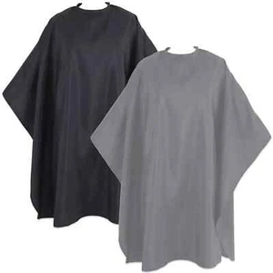 BARBERS CAPE Hair Dressing Dye Large Gown Cover Apron 140cmx90cm Grey - Picture 1 of 1