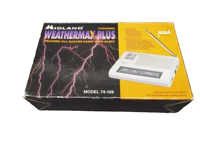 MIDLAND 7 Channel 74-109 Weathermax Plus Radio, Vintage  *READ* - Image 1 of 4