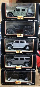 Set Of 5 Maisto Special Edition Hummer Station Wagon Die Cast Metal 1:27 Scale - Picture 1 of 4