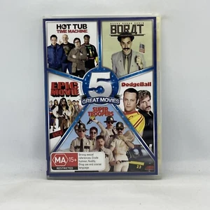 Hot Tub Dodgeball Borat Epic Movie Super Troopers DVD VGC Free Post R4 PAL - Picture 1 of 5