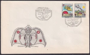 CZECHOSLOVAKIA 1977 SC#C89/C93 FDC, PRAGA`78, History of aviation. - Bild 1 von 2
