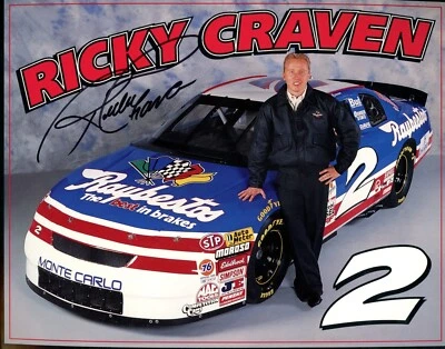Ricky Craven Raybestos Signed Hero Card Foto 1 de 2