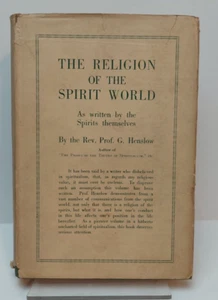 Religion of the Spirit World by the Spirits Themselves Henslow 1920 w Rare DJ - Picture 1 of 10