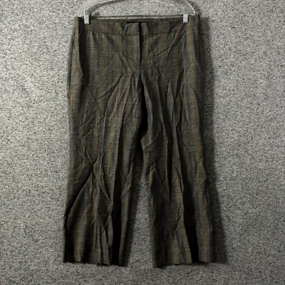 Pantalones cortos Lafayette 148 para mujer talla 12 a cuadros Manhattan tiro alto pierna recta Foto 1 de 4