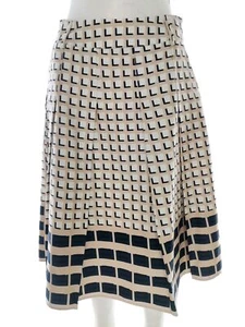 Jasper Conran  T. 10 (38) Beige Midi Falda línea A Algodón Bolsillos - Imagen 1 de 5