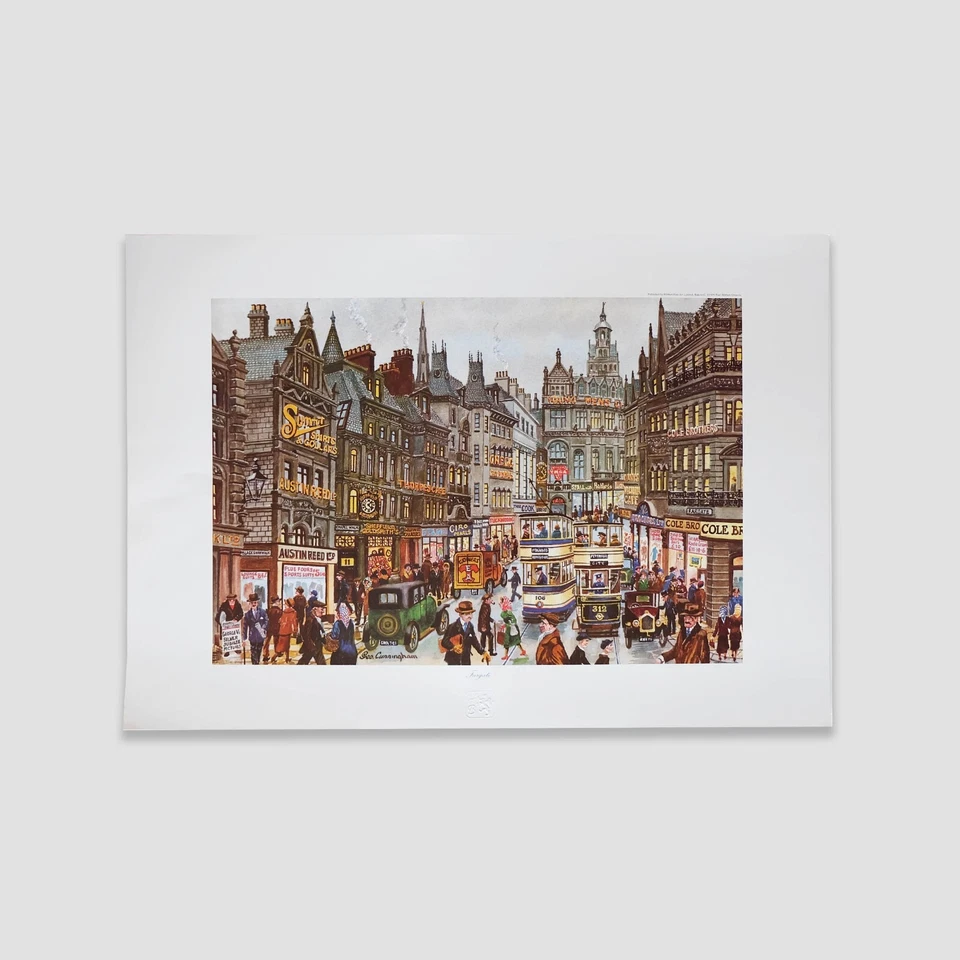 Impresión artística de George Cunningham Fargate Sheffield Foto 1 de 1