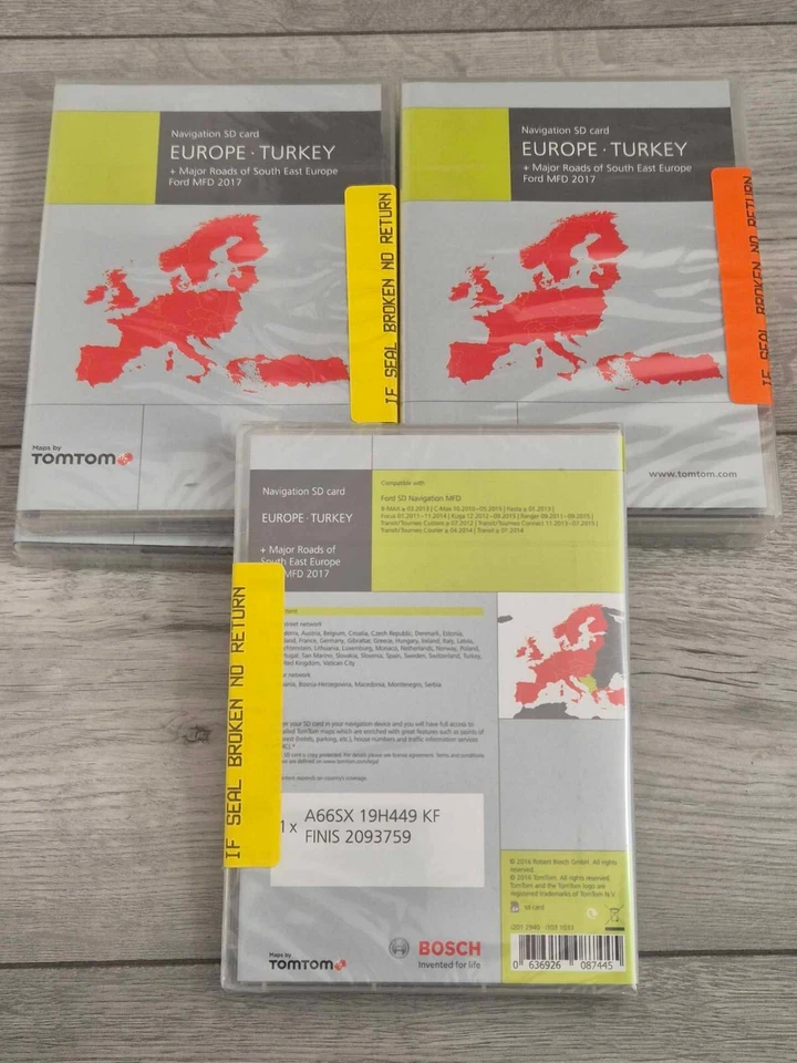 Navigation SD mapping Card Europe-Turkey Ford MCA 2017 by TomTom A66SX 19H449 KF - Image 1 of 1