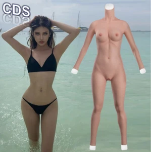Silicone Full Bodysuit E Cup Breast Forms Body Suit For Crossdresser Drag Queen - Bild 1 von 22