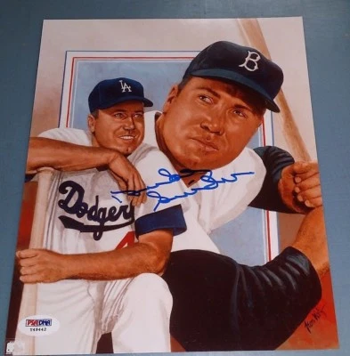 DUKE SNIDER SIGNED 8X10 PHOTO PSA DNA COA DODGERS AUTOGRAPHED HALL OF FAME HOF - Image 1 of 3