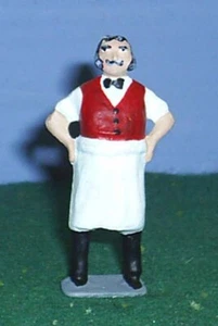 SPIELZEUG SOLDATEN BLECH BAR TENDER AMERIKANISCHE BÜRGERKRIEGSZEIT 54 MM - Bild 1 von 1