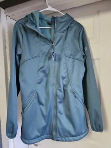 Swiss Alps Women's Sweater Jacket Fleece Teal NWT - Picture 1 of 3