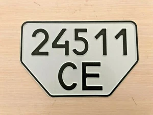Car license plate for trailer, tractor loader vintage Soviet USSR car numbers - Picture 1 of 5