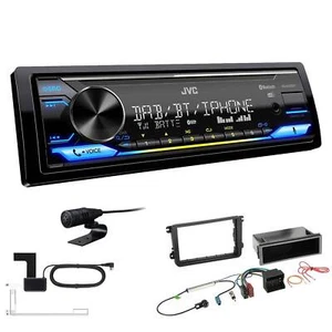 JVC 1-DIN Digital Receiver Autoradio Bluetooth DAB+ für Volkswagen VW Sharan II - Bild 1 von 6