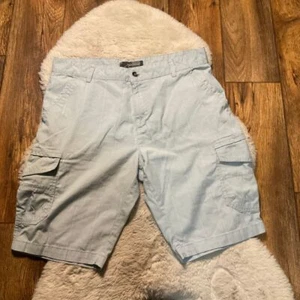 Pantalones cortos Method para hombre talla 38 gris claro a cuadros cargo - Imagen 1 de 8