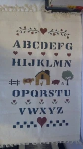 ABC's Daycare Nap Mat Alphabet Washable 40x24 40"x24" 100% Woven India Cotton - Picture 1 of 6