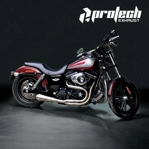 2-1 Exhaust Pipes fits Harley-Davidson Dyna Wide Glide 105th Anniversary FXDWG - Picture 1 of 2