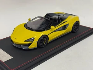 1/18 My Collection McLaren 570s Spider in Yellow Leather Base - Picture 1 of 8