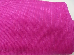 Estate Fabric Lot Solid Fuchsia Knit Stretch 24" by 66" Soft Ribbed Knit Texture - Picture 1 of 3