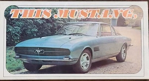 1960's Automobile Quartey Foldout Subscription Advertisement "This Mustang" - Picture 1 of 7