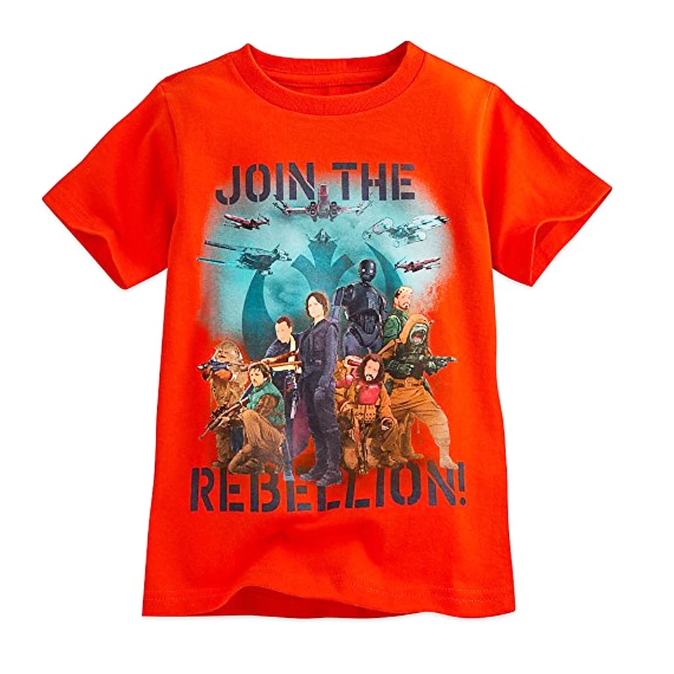 Disney Store Star Wars Camiseta Manga Corta Niños Naranja Talla 4 (XS) Foto 1 de 1