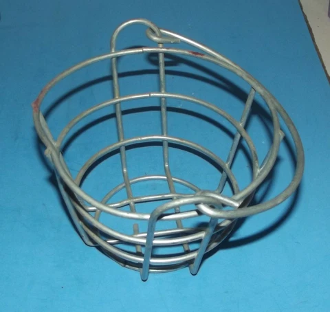 Basket with Handle Metal Wire Storage Farmhouse Fruit Veggies Eggs Mini 4.5"x6" Cover