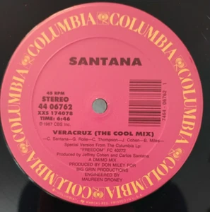 Santana - VERACRUX (COOL WHIP MIX) - PROMO - 12" - 1987 - Near Mint Vinyl - Picture 1 of 2