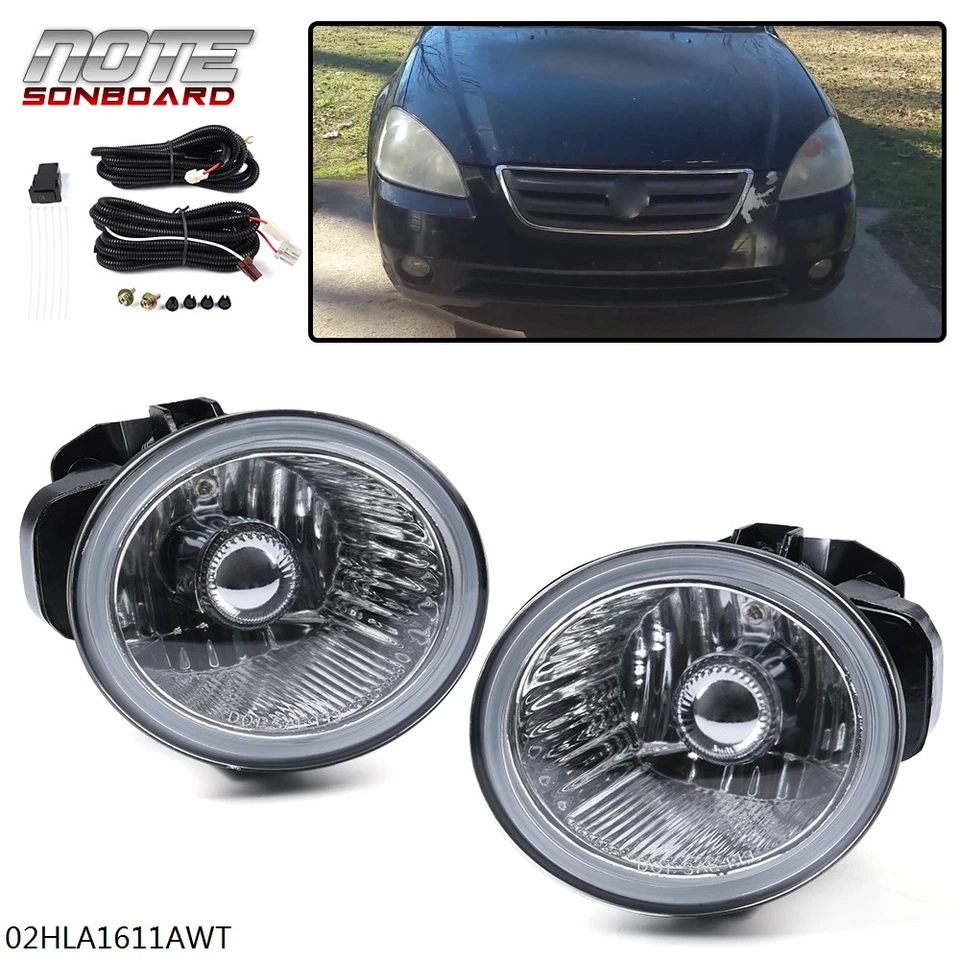 CLEAR FOG LIGHTS LAMP+SWITCH FIT FOR 02-04 NISSAN ALTIMA 2003-2006 INFINITI FX35 Foto 1 de 4