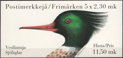 Finland 1993 Mi 1223-1227 MH 35 booklet complete, used VF - Water Birds - Image 1 of 4