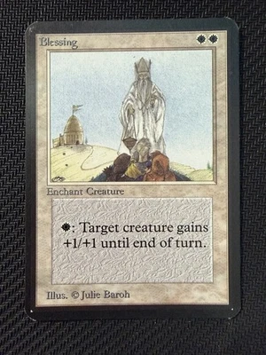 Blessing Alpha Edition LP MTG Magic the Gathering - Image 1 of 2