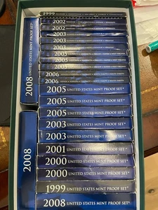 LOT OF 23 State Quarters US Mint Proof Set 1999 - 2006 Multiple Qtys COA - Picture 1 of 4