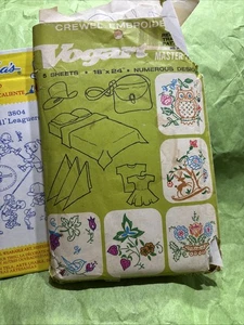 Vintage Iron On Embroidery Transfers Little League And Nature Variety - Picture 1 of 3