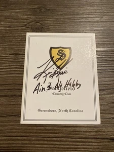 Tarjeta de puntuación de golf firmada por Kevin Kisner Sedgefield CC 2021 Wyndham Championship PGA - Imagen 1 de 3