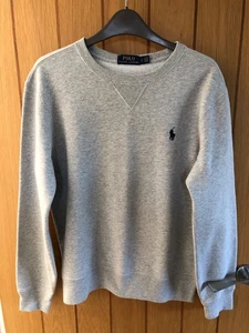 Ralph Lauren Polo sweatshirt unisex, size small, grey marl colour - Picture 1 of 5