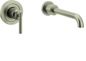 Moen WT691BN Voss Single Lever Handle Wall Mounted Tub Filler Brushed Nickel - Picture 1 of 2