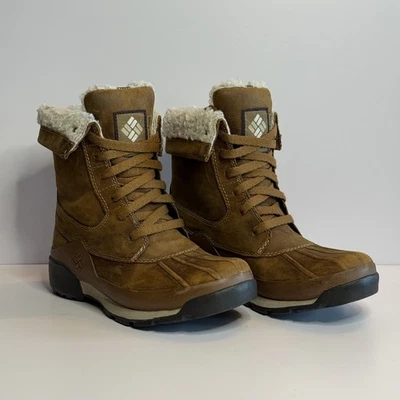 Columbia Bugaboot 女式高全高防水棕色皮靴 5.5 码 — 第 1/4 张图片