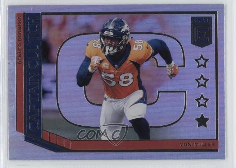 2018 Donruss Elite Captain Clutch Von Miller #CC-9 - Image 1 of 2