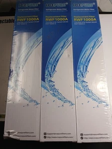 3 Pack Icepure Water Filter for LG LT600P Kenmore RWF1000A WF300 469990 - Picture 1 of 8