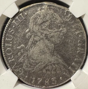 Naufragio El Cazador 8 Reales México 1783-Mo NGC - Imagen 1 de 3