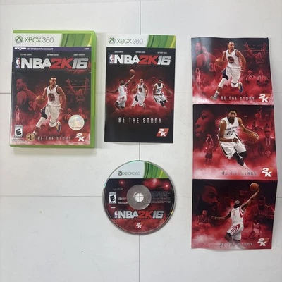 NBA 2K16 (Xbox 360) Probado en CIB (se aplica pegatina de refuerzo de cubo) Foto 1 de 4