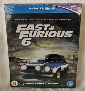 Fast & Furious 6 Zavvi Exclusive Blu-ray Steelbook New & Sealed Rare OOP - Picture 1 of 6