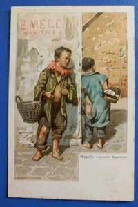 1900ca Napoli - lazzaroni - costumi napoletani - magazzini E. Mele novità - Picture 1 of 2