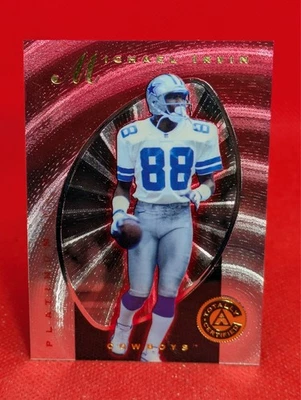 1997 Pinnacle Totally Certified - Michael Irvin #42 Platinum Red /4999 - Image 1 of 2