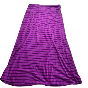 The North Face Women's Large Purple Striped Ava Maxi Skirt New - Picture 1 of 5