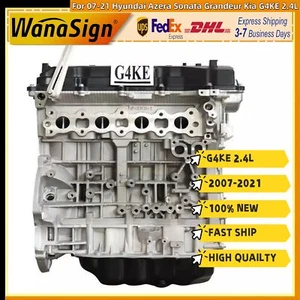 Long block Engine Assembly For 07-21 Hyundai Azera Sonata Grandeur Kia G4KE 2.4L - Picture 1 of 5