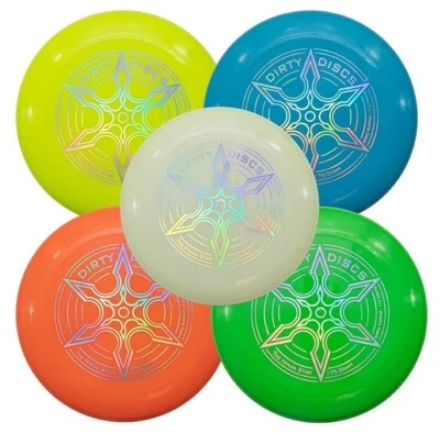 FLYFRISBEES Dirty Discs Super Fly Frisbee - The Ninja Star 175g (Flying Sports Disc)