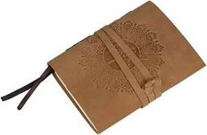 Handmade Leather Journal Notebook Mandala Tree Engraved Diary Bound Writing Book - Picture 1 of 9