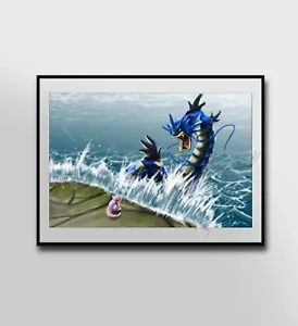 Gyrados Water canvas wall art home decor - Picture 1 of 5