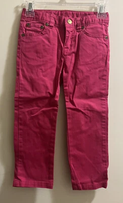 Polo Ralph Lauren Niñas Talla 5 Clásico Chino Rosa Pantalones Logo Bolsillo Trasero Usado en Excelente Condición Foto 1 de 4