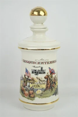 Vintage 1969 Old Fitzgerald Bourbon Whiskey Memphis Sesquicentennial Decanter - Image 1 of 4